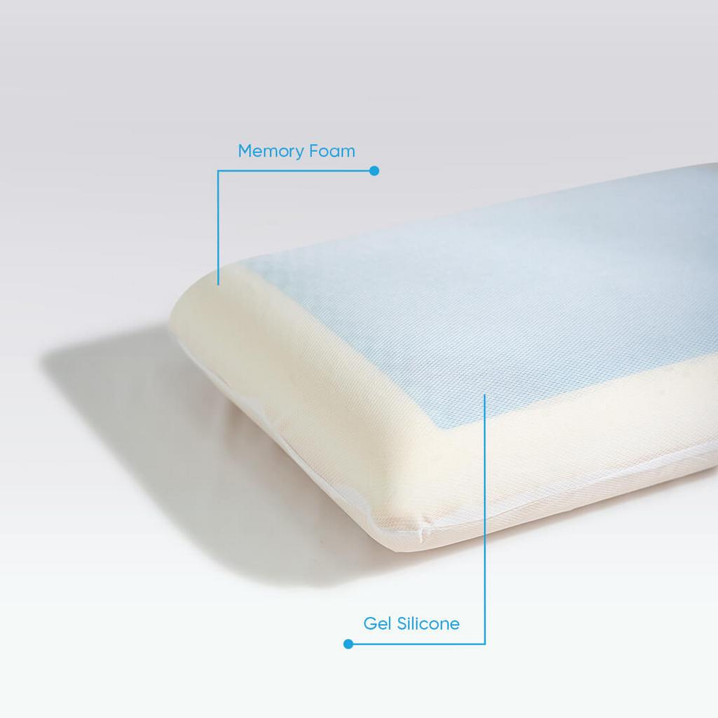 Thiết kế công thái học và gel massage nhẹ giúp thư giãn vùng cổ vai gáy.