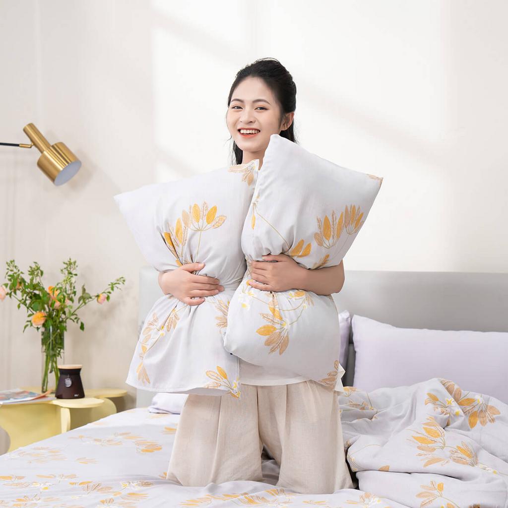 Thiết kế vải thoáng khí giúp điều hòa độ ẩm quanh người khi ngủ.