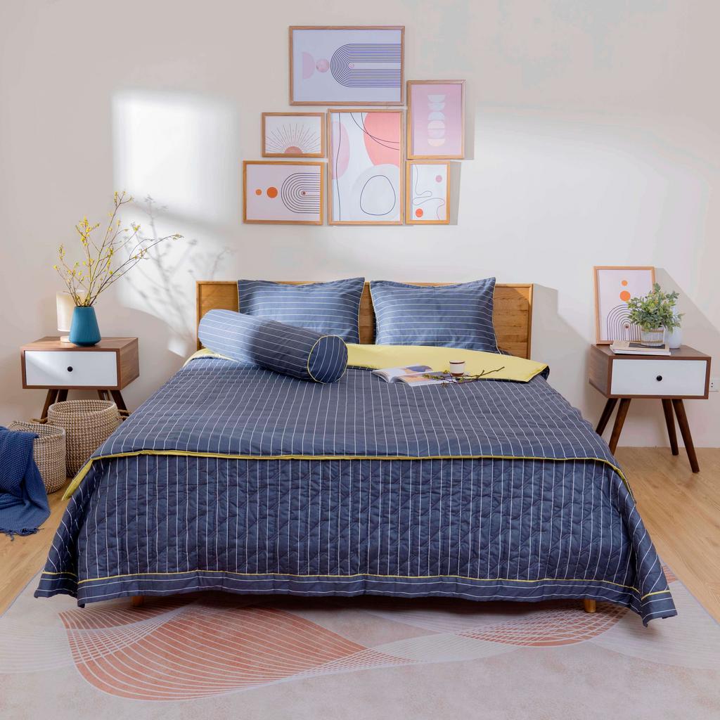 Bộ chăn ga phủ cotton Amando Dream 5 chi tiết