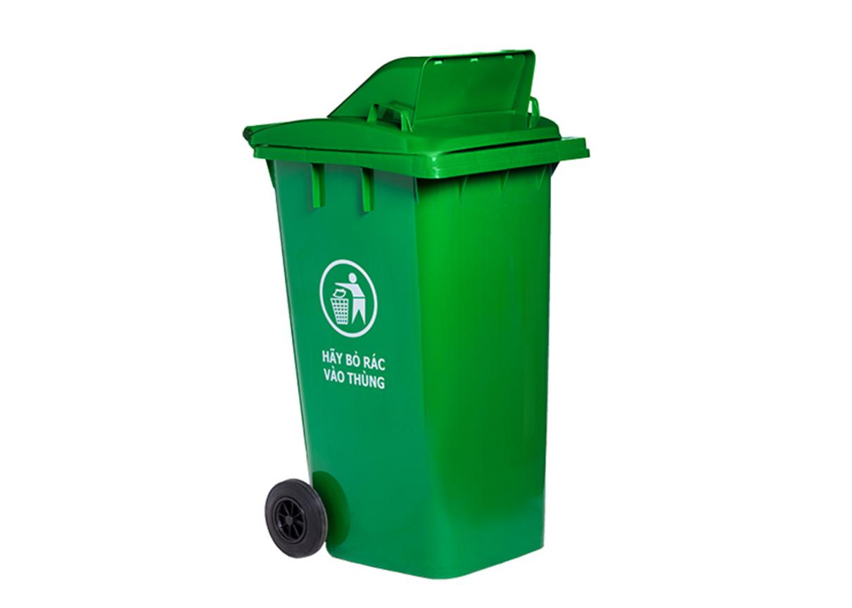 Thùng rác 240 lít nắp hở