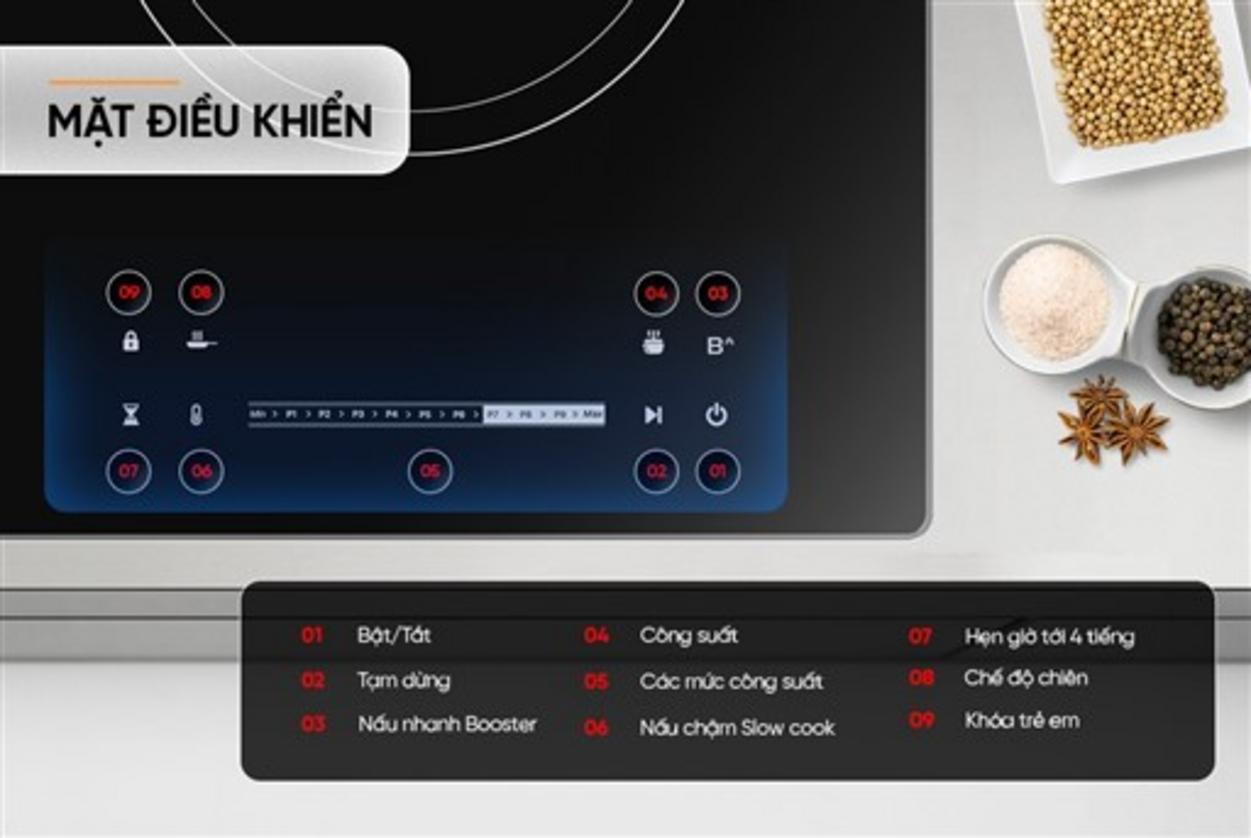 Booster 2200W + Inverter: nhanh & tiết kiệm.