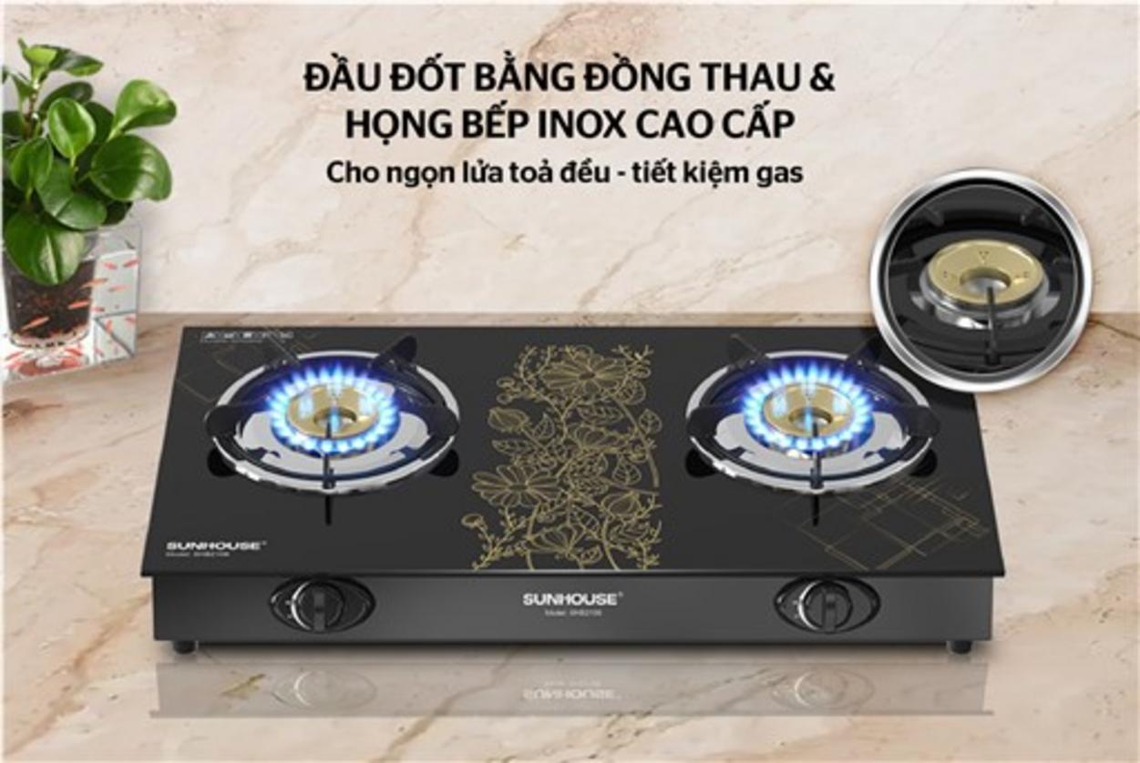Đầu đốt đồng thau: ngọn lửa xanh, truyền nhiệt hiệu quả.