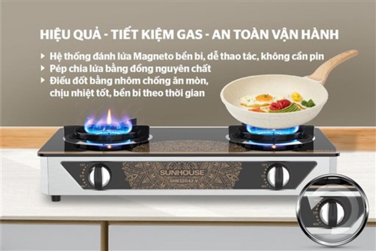 Tiêu thụ gas ~0.22 kg/giờ/lò và kích thước sản phẩm.