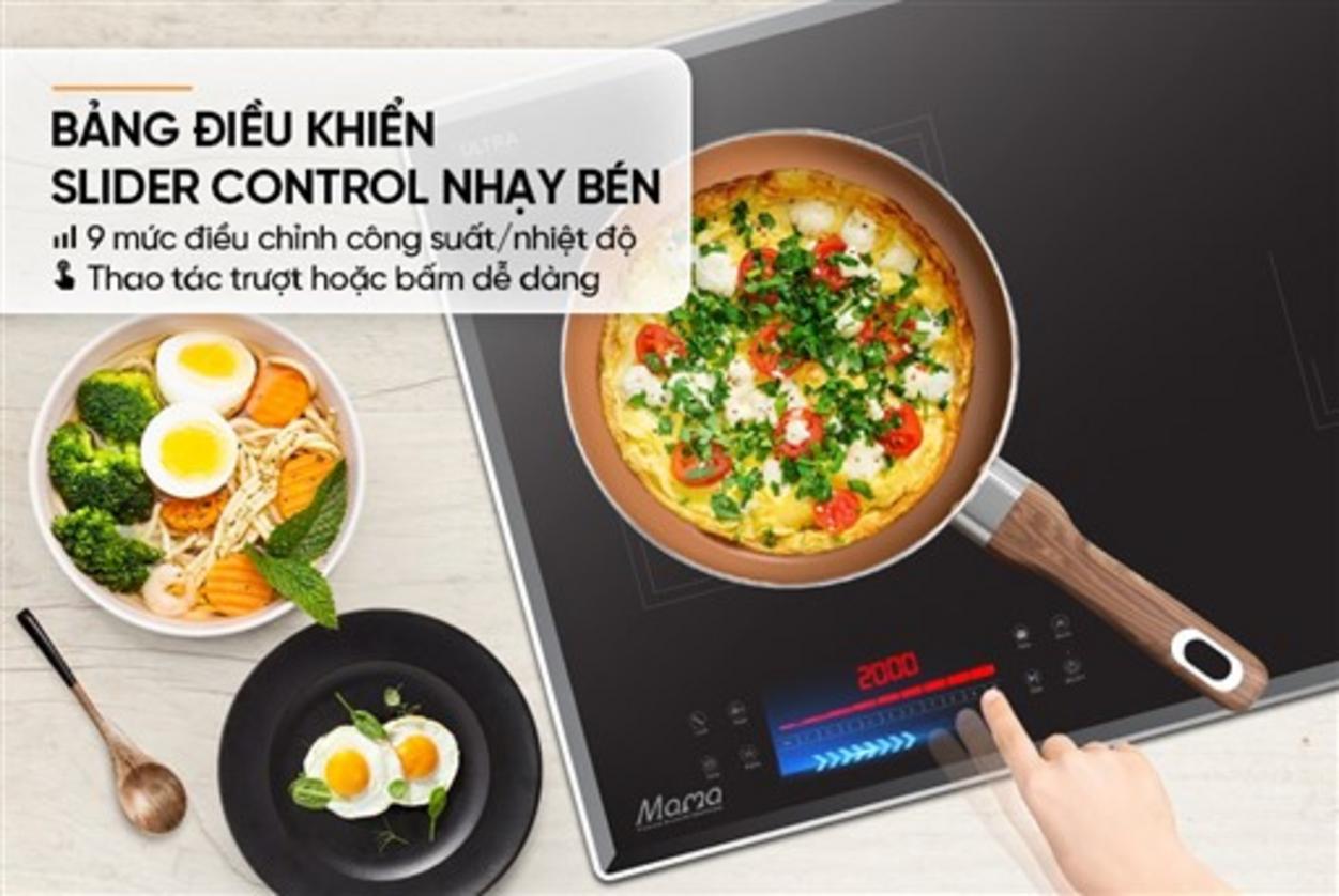 Mặt kính Ultra Vitro Ceramic dày 4.0mm, chịu tải tới 20kg.