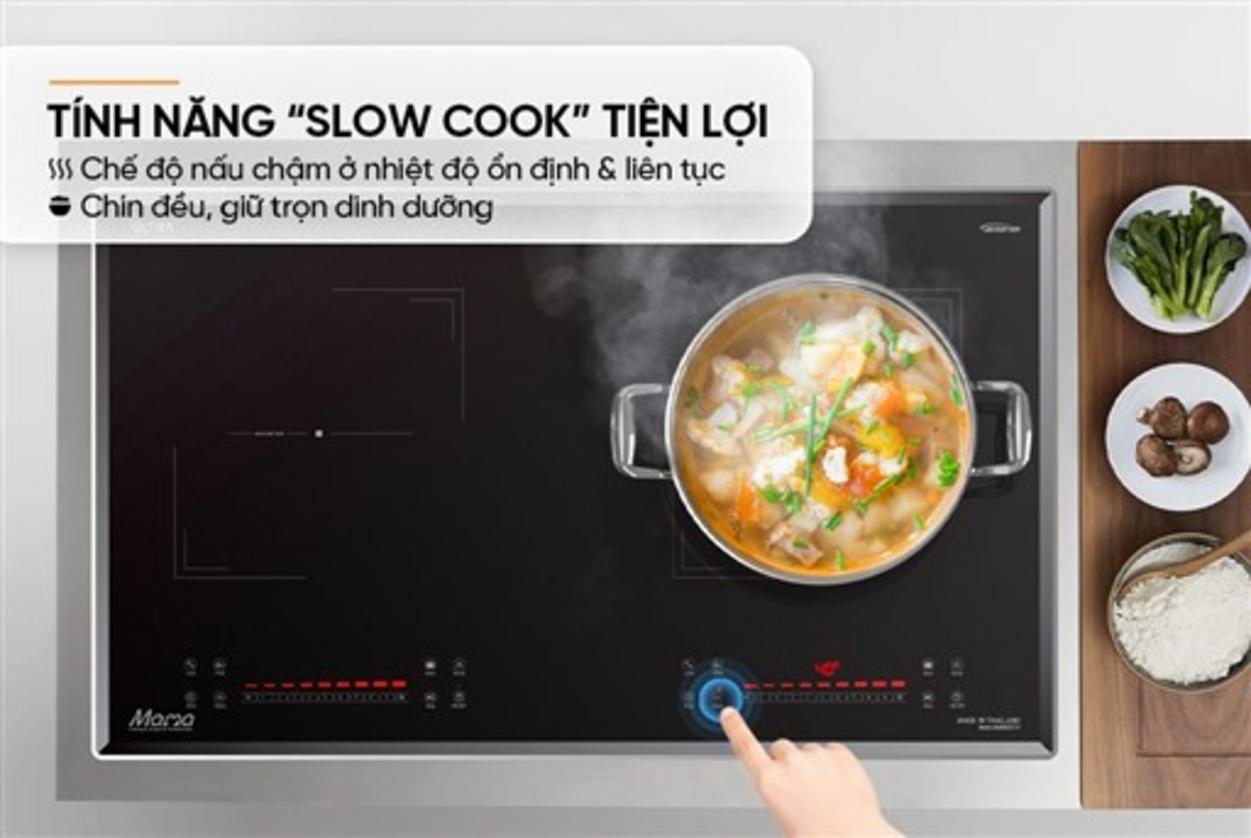 Bếp đôi Sunhouse MMB82272-T — mặt kính Ultra Vitro Ceramic, viền inox sang trọng.