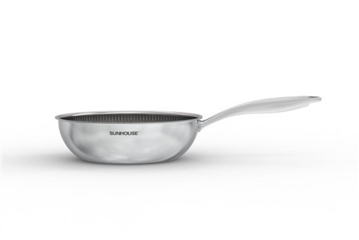 CHẢO XÀO INOX LIỀN ĐÁY HYBRID SUNHOUSE HEALTHY IN28M8