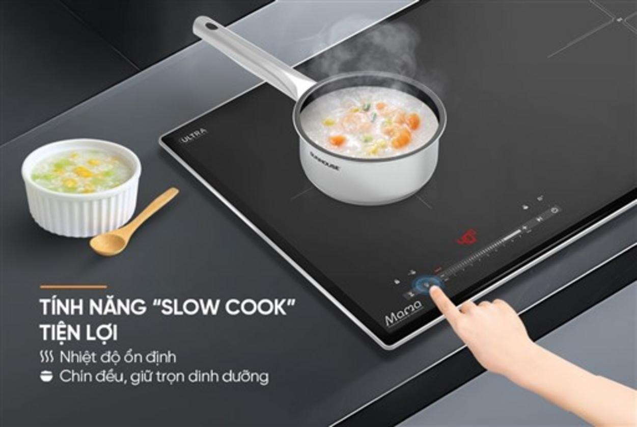 Bếp đôi Sunhouse MMB82262-M — thiết kế âm, mặt kính Ultra Vitro Ceramic, phù hợp bếp gia đình hiện đại.