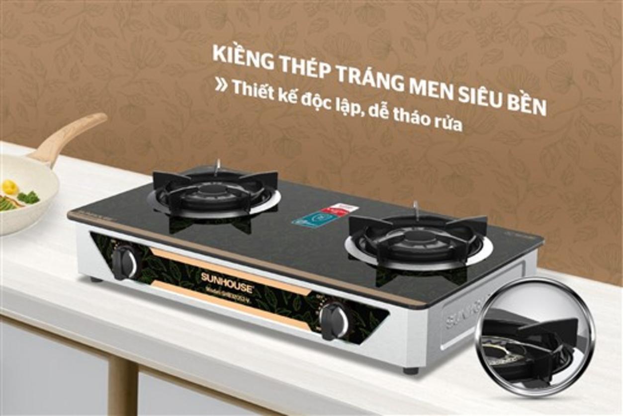 Magneto bền bỉ + kiềng thép tráng men giữ nồi chắc chắn.