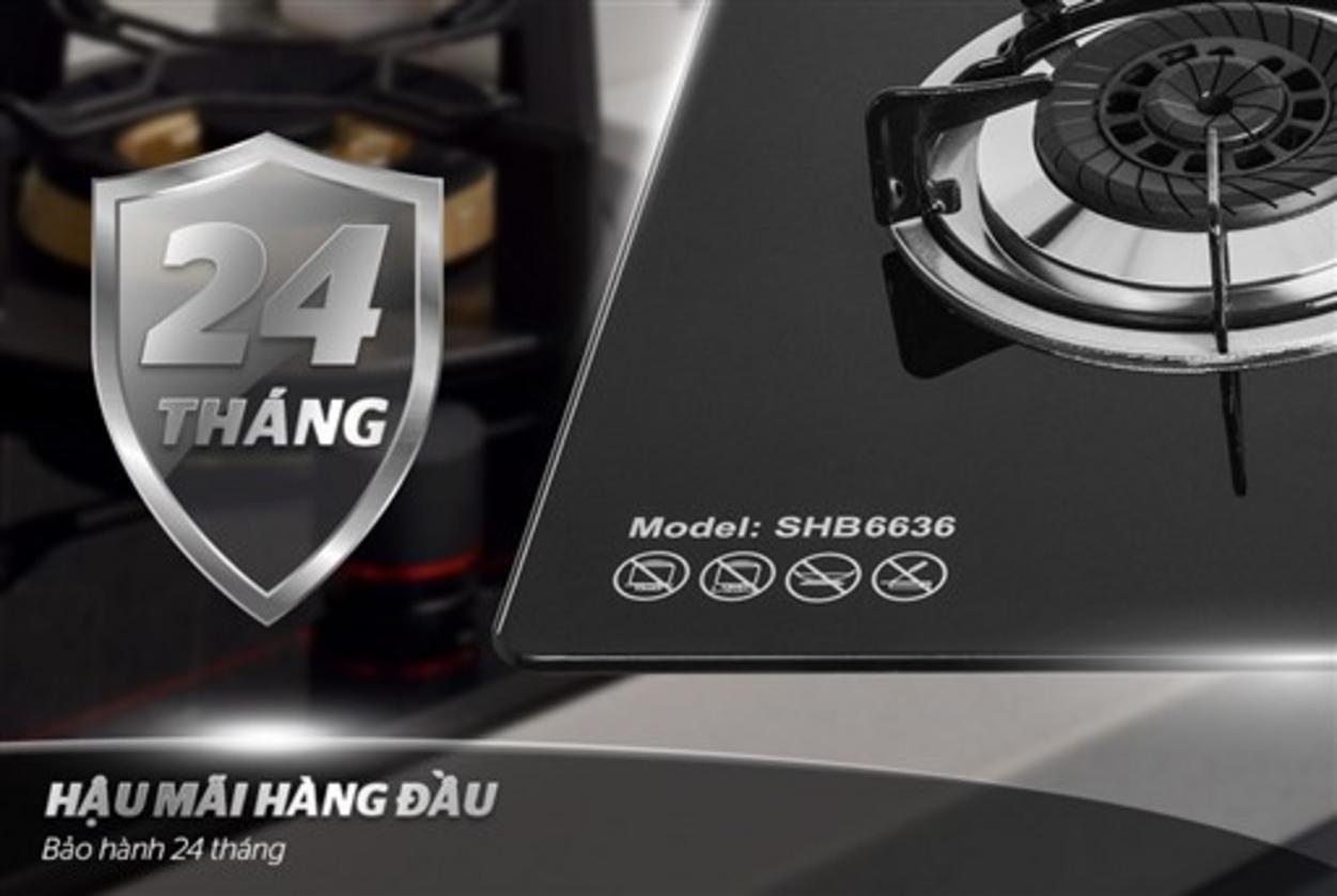 Mặt kính cường lực 8mm: chịu nhiệt, dễ vệ sinh.