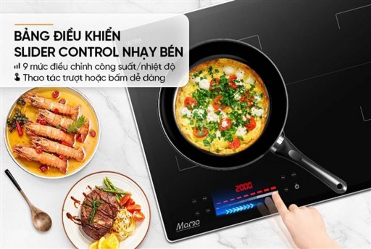Mặt kính Ultra Vitro Ceramic 4.0mm — bền & dễ vệ sinh.