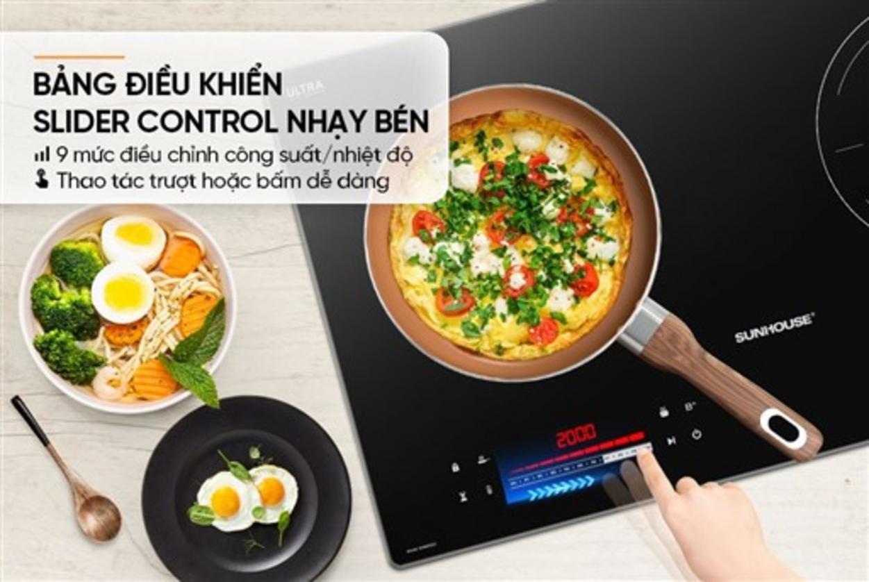 Mặt kính Ultra Vitro Ceramic 4.0mm: dễ vệ sinh và chịu nhiệt.