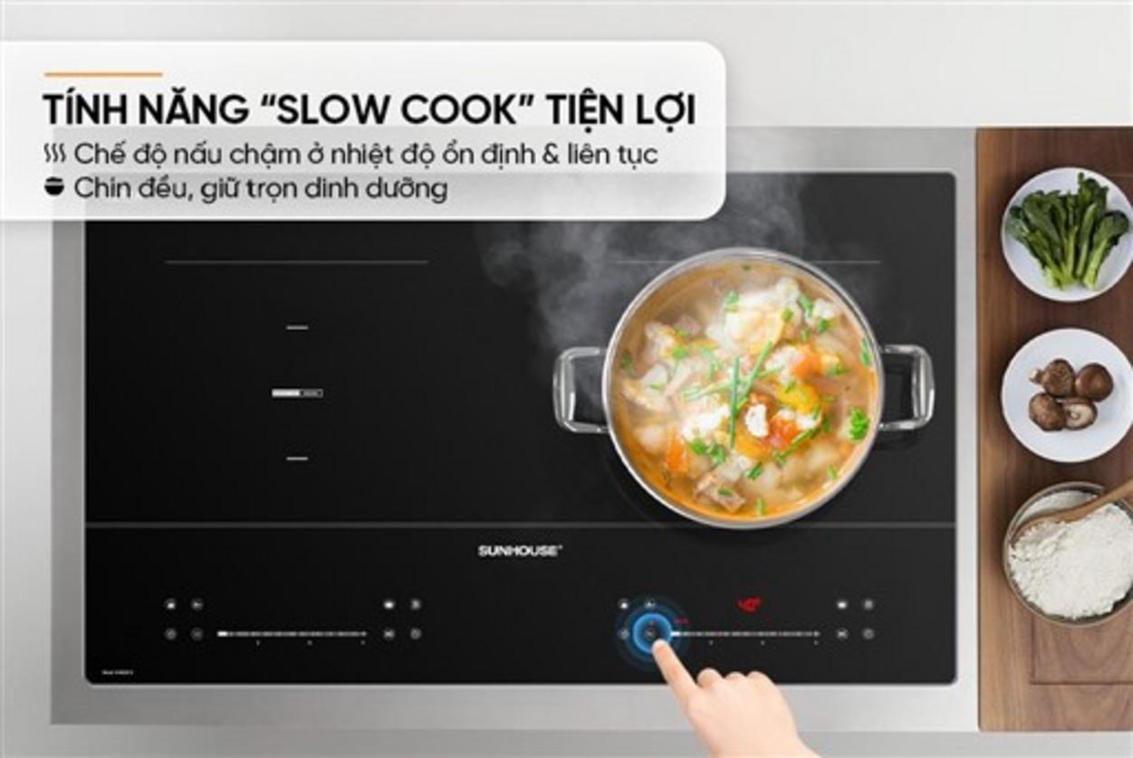 Tổng quan nhanh: 2200W Booster, mặt kính 4mm, Inverter tiết kiệm, khóa trẻ em.