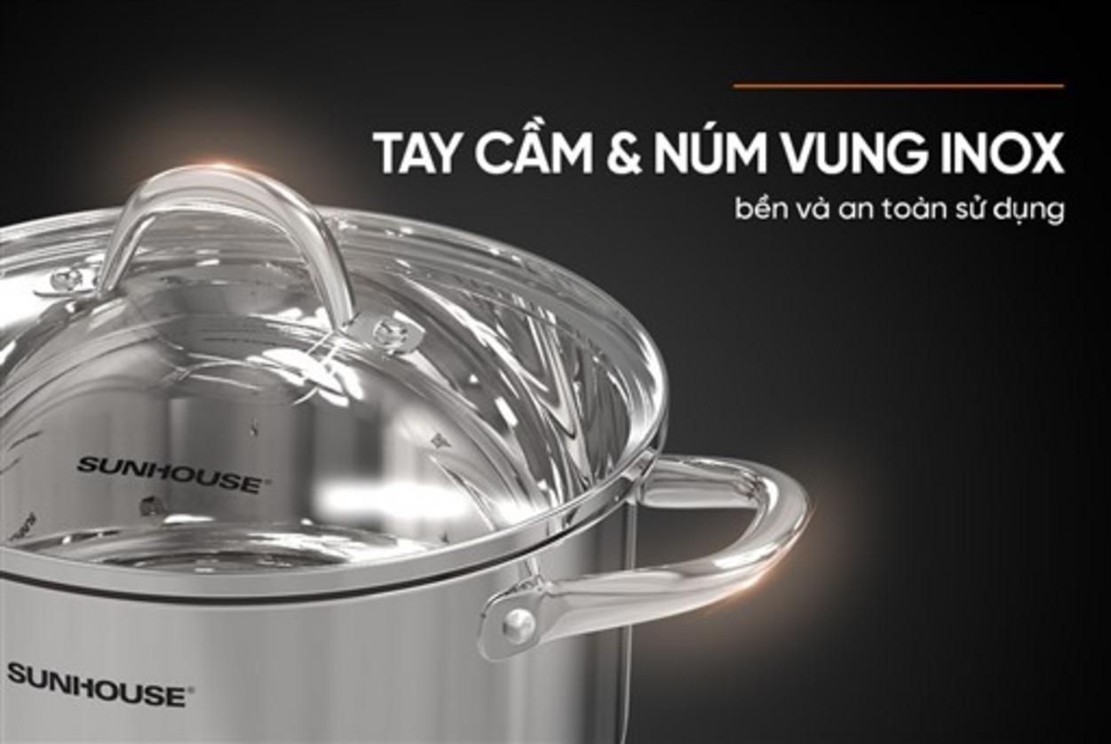 Thân Inox SUS201, dày 0.4 mm — bền & dễ vệ sinh.