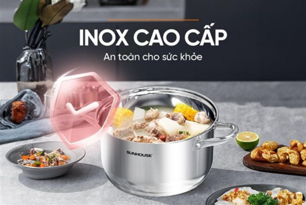 Dùng được trên bếp gas, hồng ngoại và bếp từ.