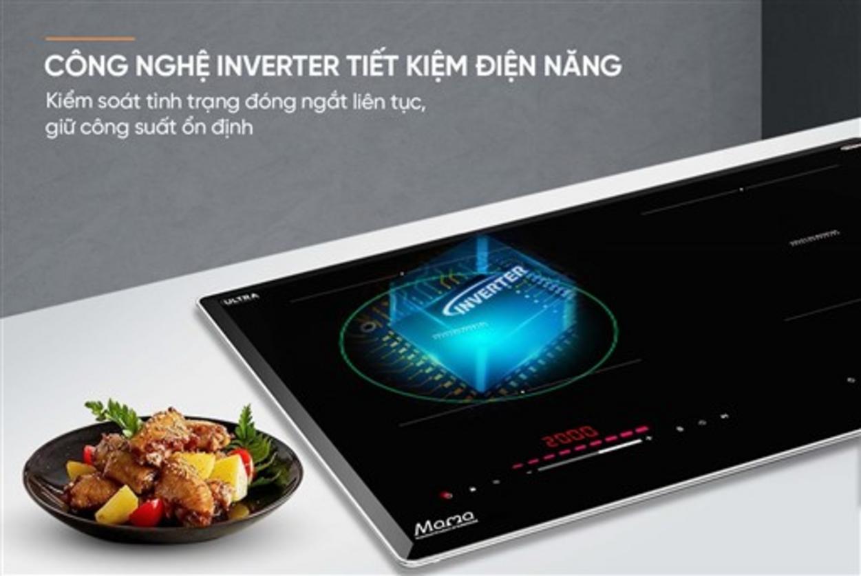 Mặt kính Ultra Vitro Ceramic 4mm — bền, dễ vệ sinh.