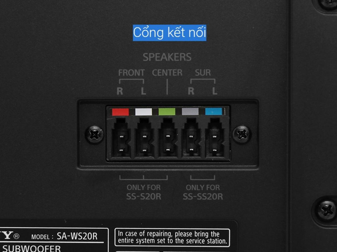 400W đáp ứng nhu cầu âm lượng cho phòng khách