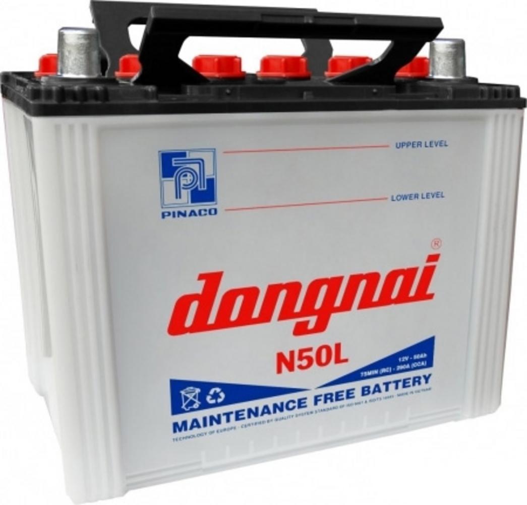 Ảnh thực tế Ắc quy Đồng Nai N50 và demo lắp đặt tại nhà.