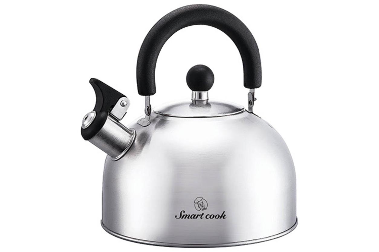 Ảnh sản phẩm chính: thân inox 304 bóng, quai cách nhiệt và vòi còi báo sôi.