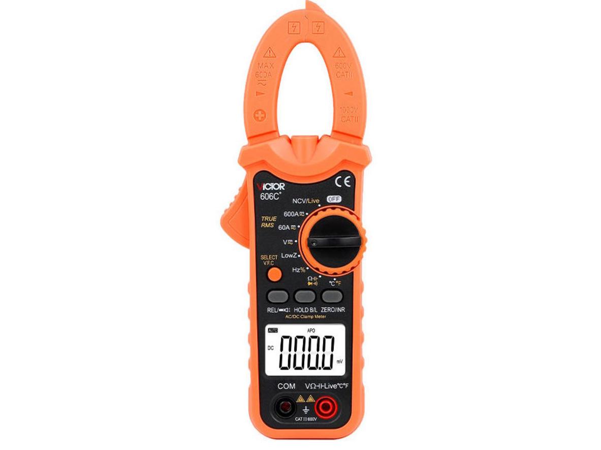 Tổng quan Ampe kìm kĩ thuật số Victor 606C+ (600V DC/AC, 600 ACA/DCA)