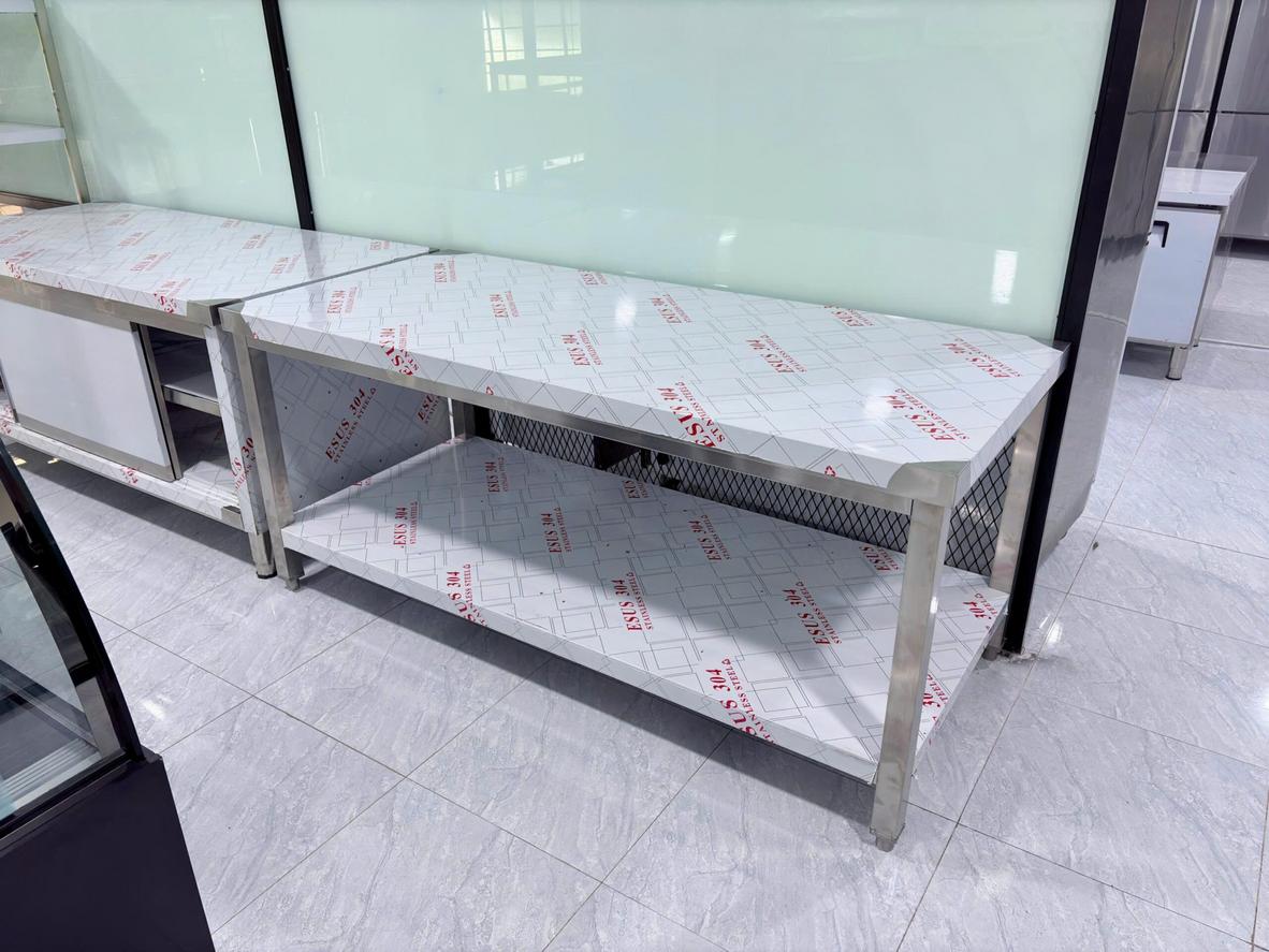 Tổng quan Bàn Inox 2 Tầng Công Nghiệp 1M2