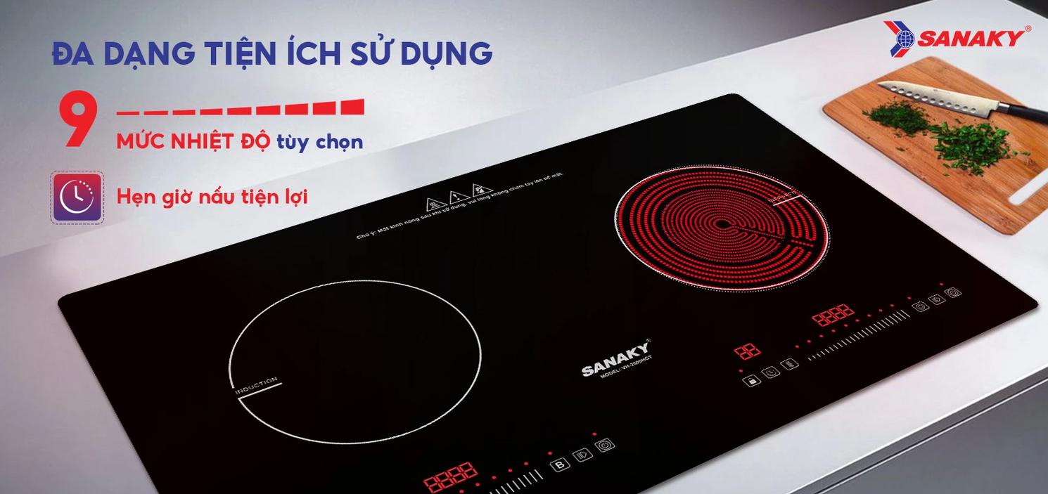Booster 2.200W — sôi nhanh, tiết kiệm thời gian.