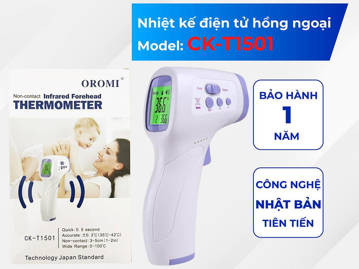 Cảm biến hồng ngoại cho kết quả trong 1 giây — nhanh và ít gây khó chịu cho trẻ.