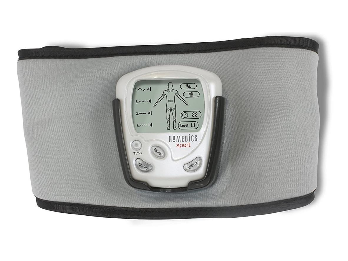 Tổng quan Đai massage giảm mỡ bụng công nghệ EMS kèm miếng dán trị liệu HoMedics HST-200-EU