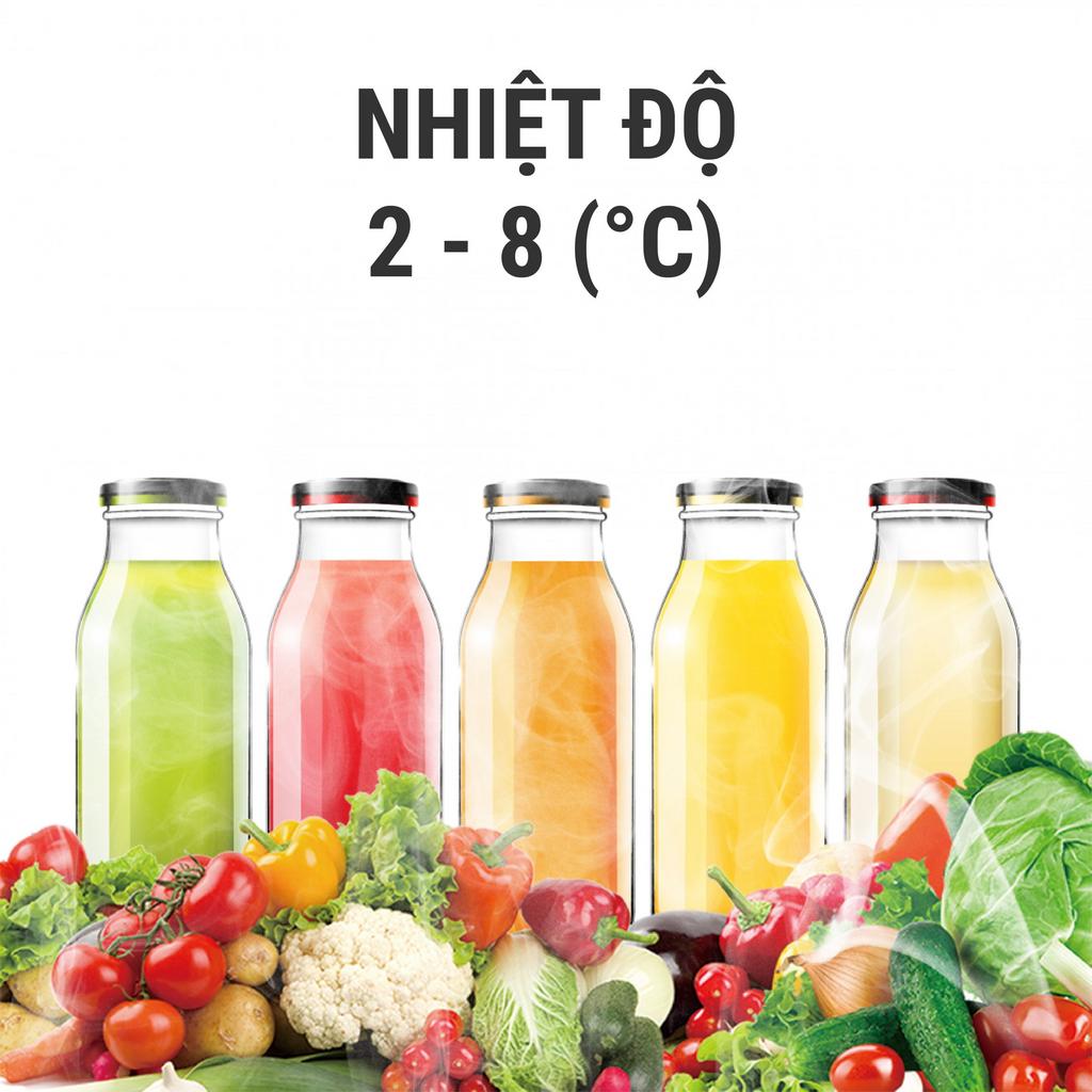 Dàn lạnh đồng nguyên chất - bền & làm lạnh nhanh.