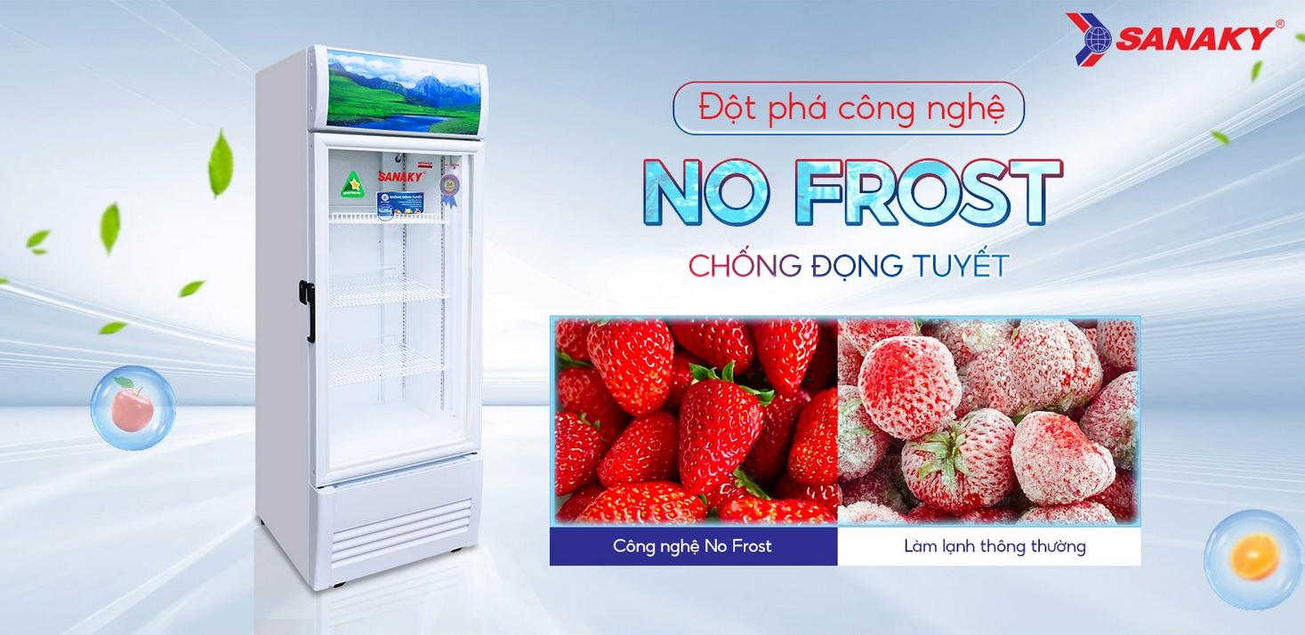 Dàn lạnh nhôm giúp làm lạnh nhanh và tiết kiệm điện.