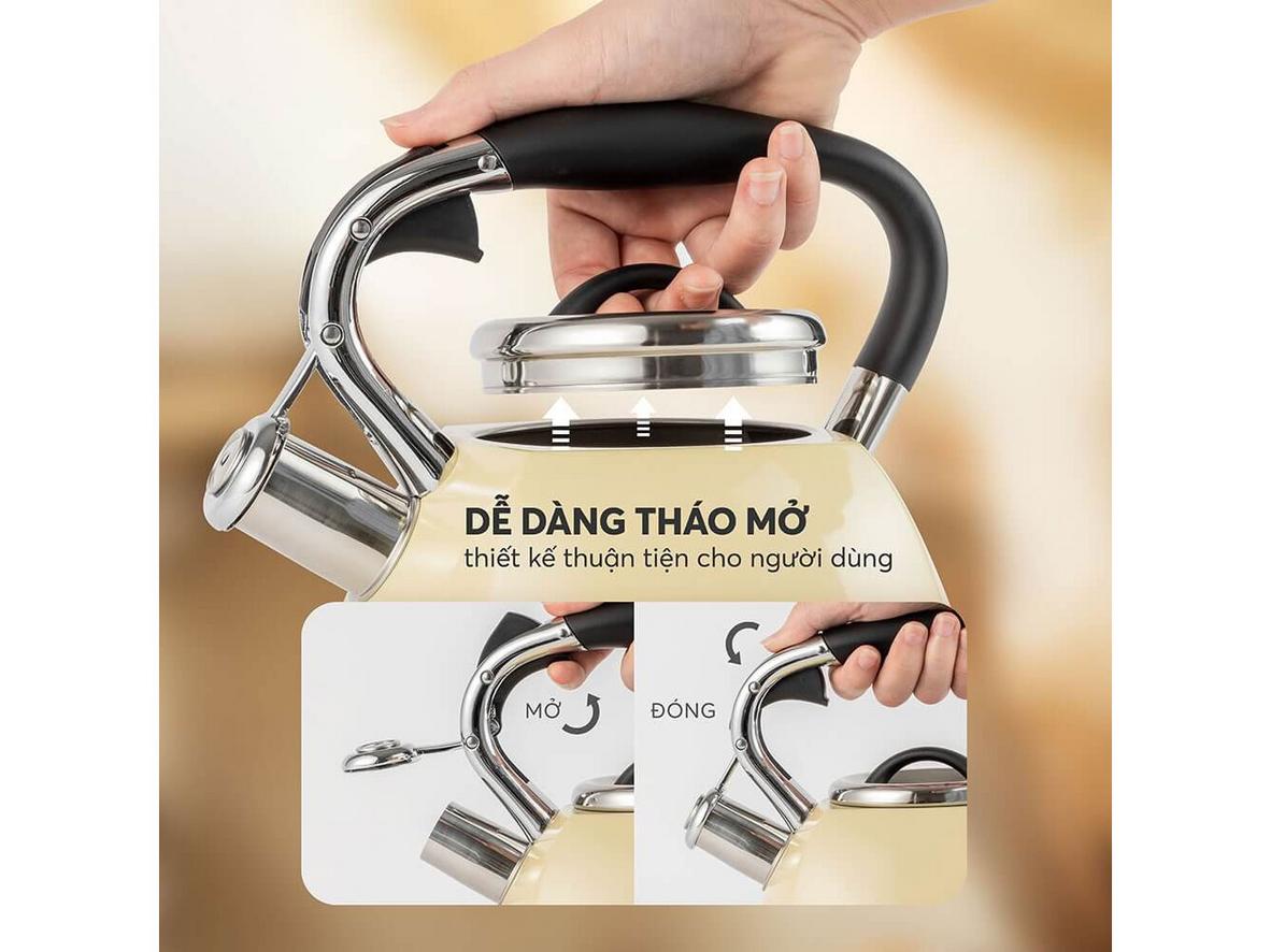 Đáy 3 lớp: truyền nhiệt đều, đun nhanh.