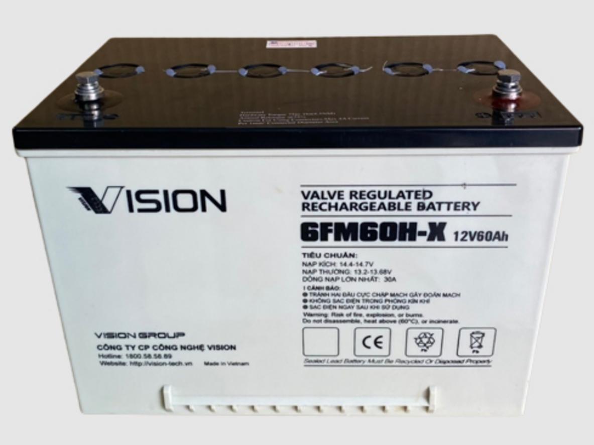 Ảnh thực tế sản phẩm: Ắc quy Vision 6FM60H-X (12V/60Ah).