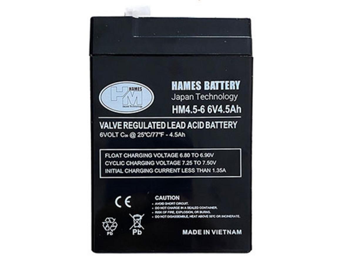 Hames HM4.5-6 — nhỏ gọn, an toàn và sẵn sàng làm nguồn dự phòng cho gia đình.