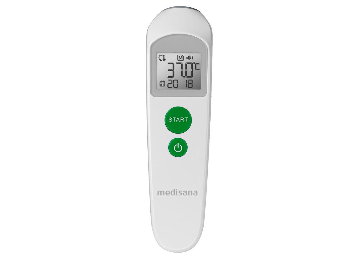 Medisana TM-760 — đo trán không tiếp xúc trong 3 giây, an toàn cho trẻ nhỏ.