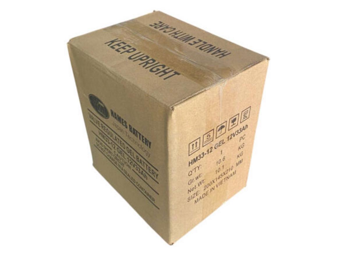 Tổng quan nhanh: công nghệ Gel, 12V/33Ah, ít bảo trì.