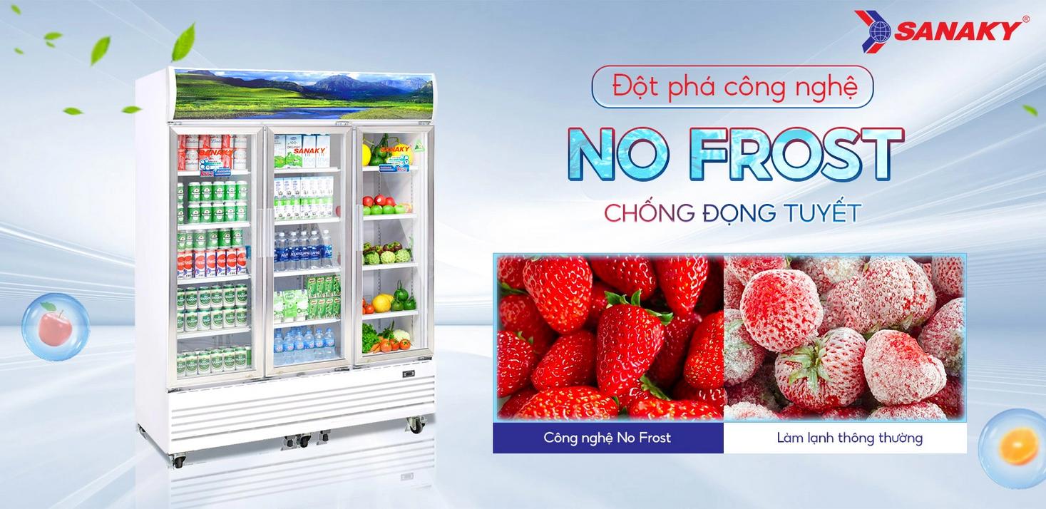 Inverter giúp tủ hoạt động ổn định và tiết kiệm điện.