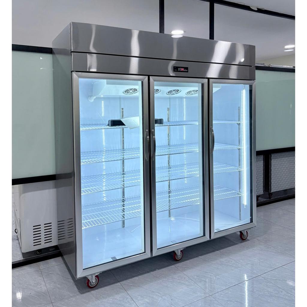 Hệ thống làm lạnh R290, quạt gió và dàn nhôm-ống đồng phân phối nhiệt đều trong tủ mát Lightool LS-1200F.