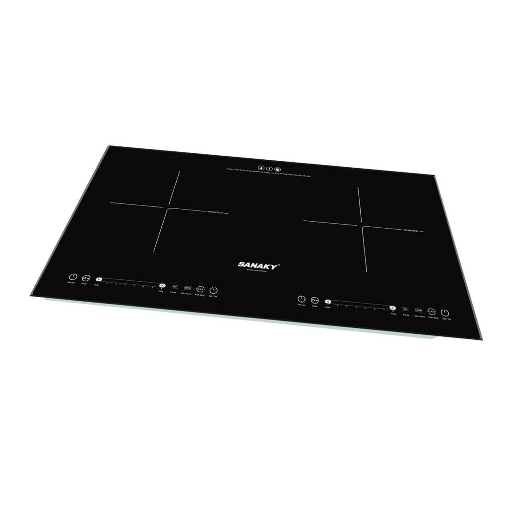 Mặt kính Ceramic và bảng cảm ứng — bền & dễ vệ sinh.