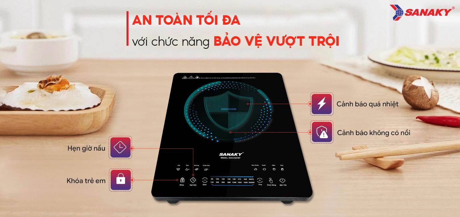 Mặt kính Crystal: lau chùi dễ dàng, giữ vẻ bóng như mới.