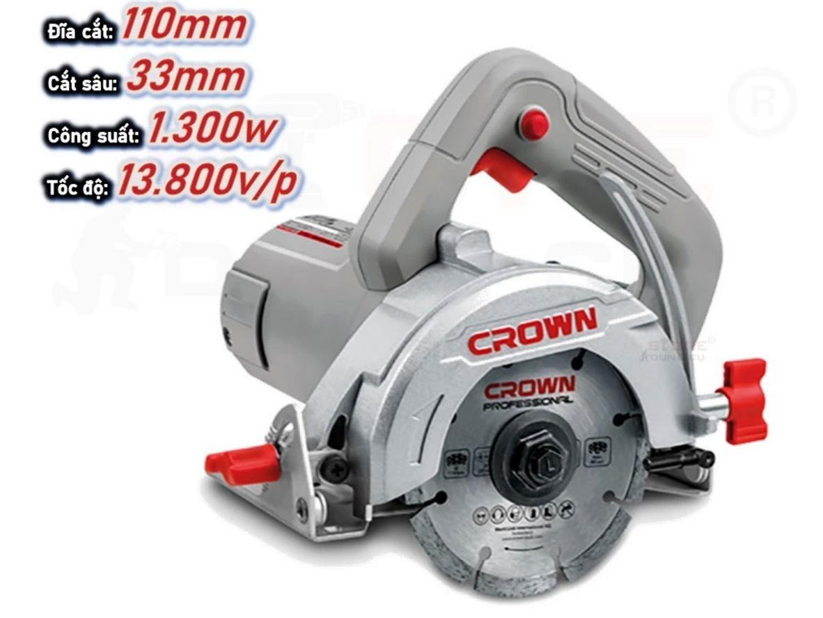 Tổng quan Máy cắt gạch Crown CT15228 (110mm - 1.300W)