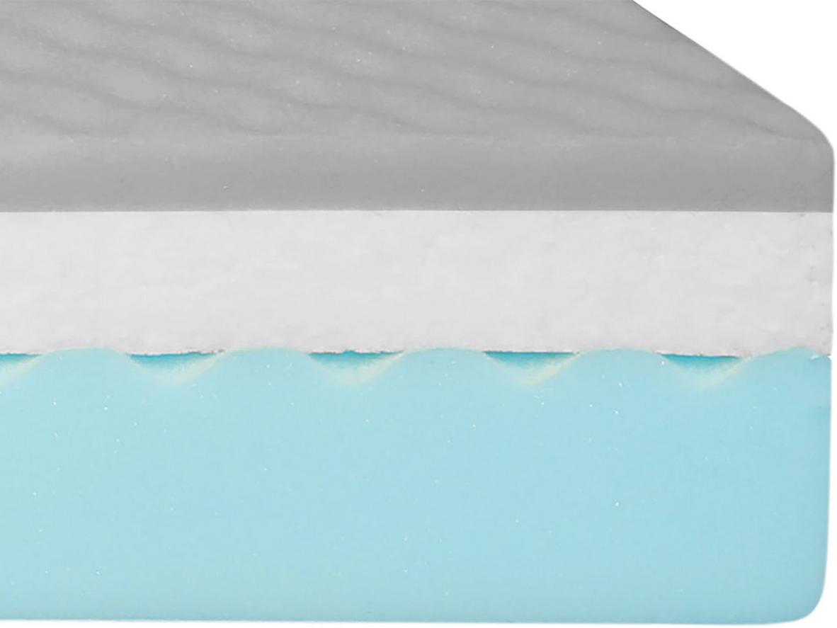 Nệm Oyasumi Aki 15cm — thiết kế 3 tầng PU Foam, vỏ 3D spacer thoáng khí.