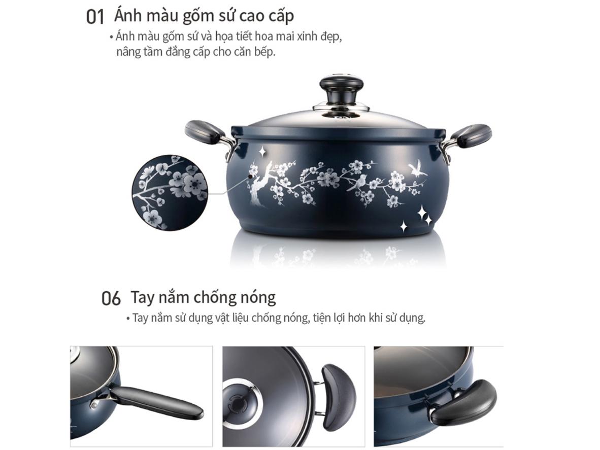 Tổng quan Nồi casserole nhôm PoongNyun FMPT-24C(IH)