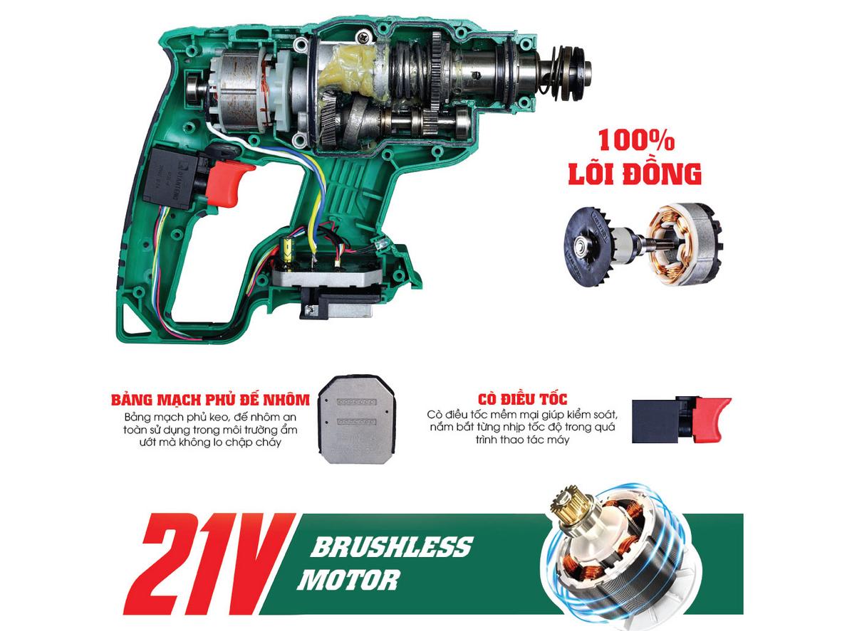 Pin 21V 6Ah và mạch bảo vệ