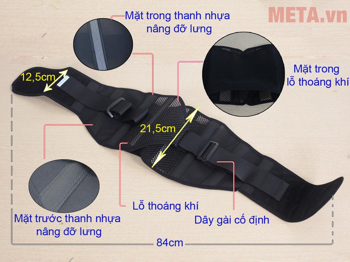 Cơ cấu ròng rọc đôi dễ điều chỉnh, giảm lực khi siết.