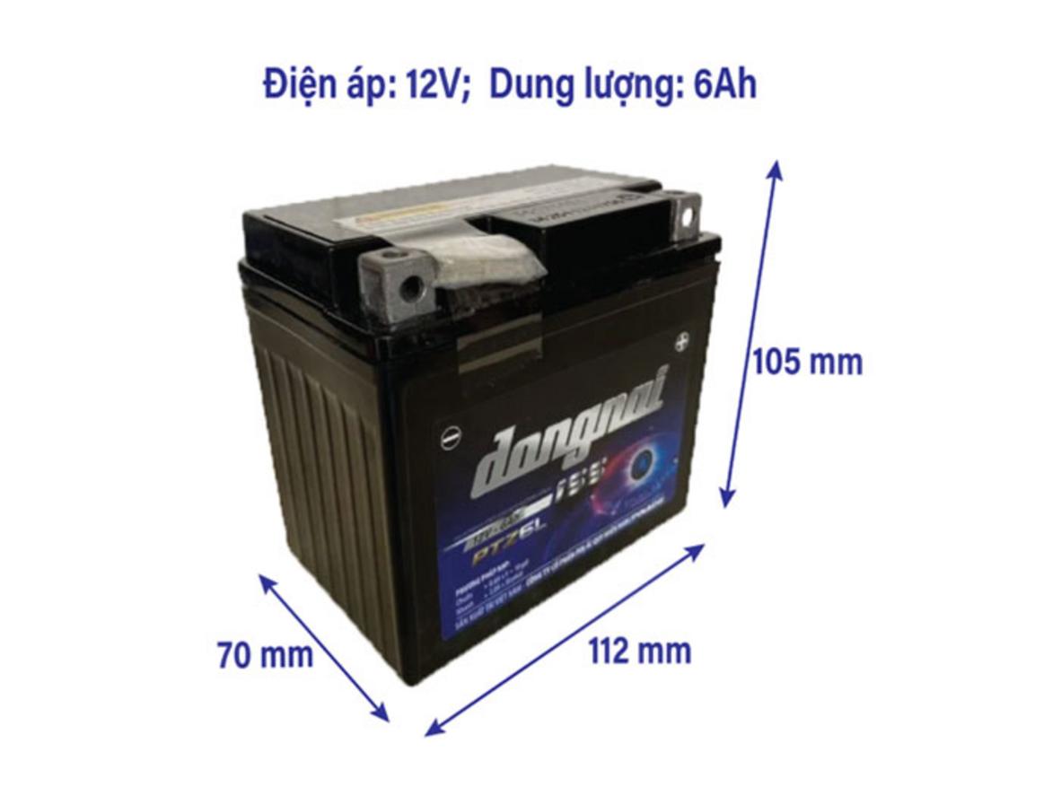 Kích thước và công suất: phù hợp xe tay ga Idling Stop.