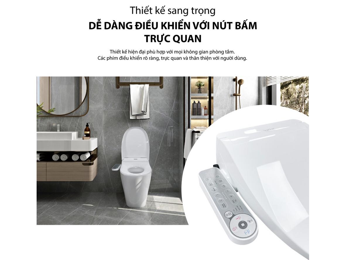 Nắp Toktok TB-750 — biến phòng tắm thành không gian vệ sinh như spa.