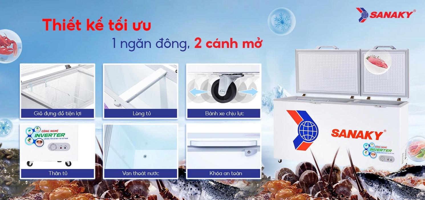 Tổng quan Tủ Đông Sanaky VH-6699HY3