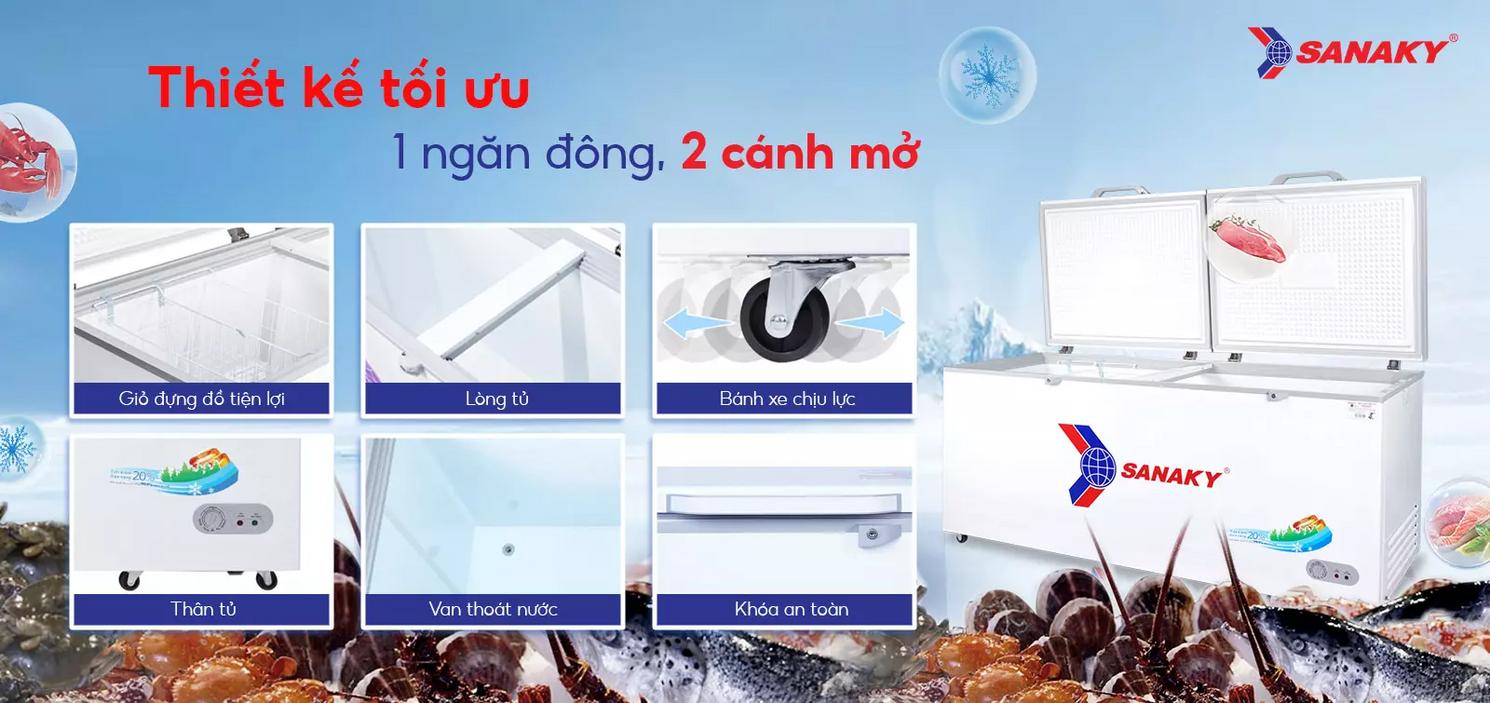 Tổng quan Tủ Đông Sanaky VH-8699HY