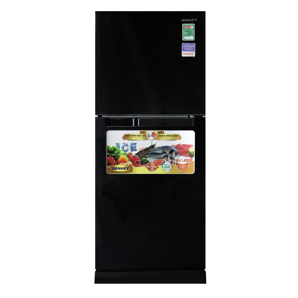 Tủ lạnh Sanaky VH-198HPD - thiết kế gọn, màu đen sang trọng phù hợp căn bếp Việt.