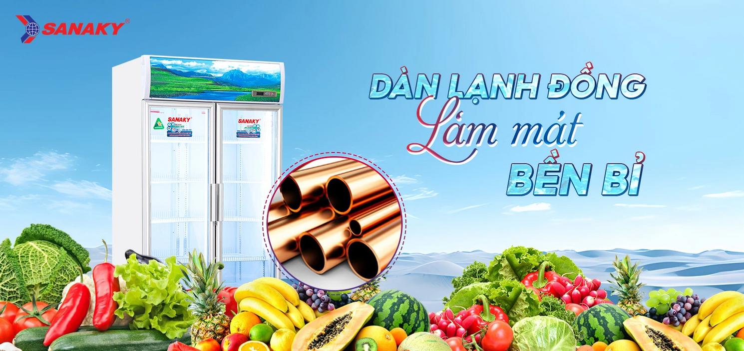 Tủ Mát Sanaky VH-1209HP3 — trưng bày thực phẩm tươi, giảm hao hụt, tiết kiệm điện.