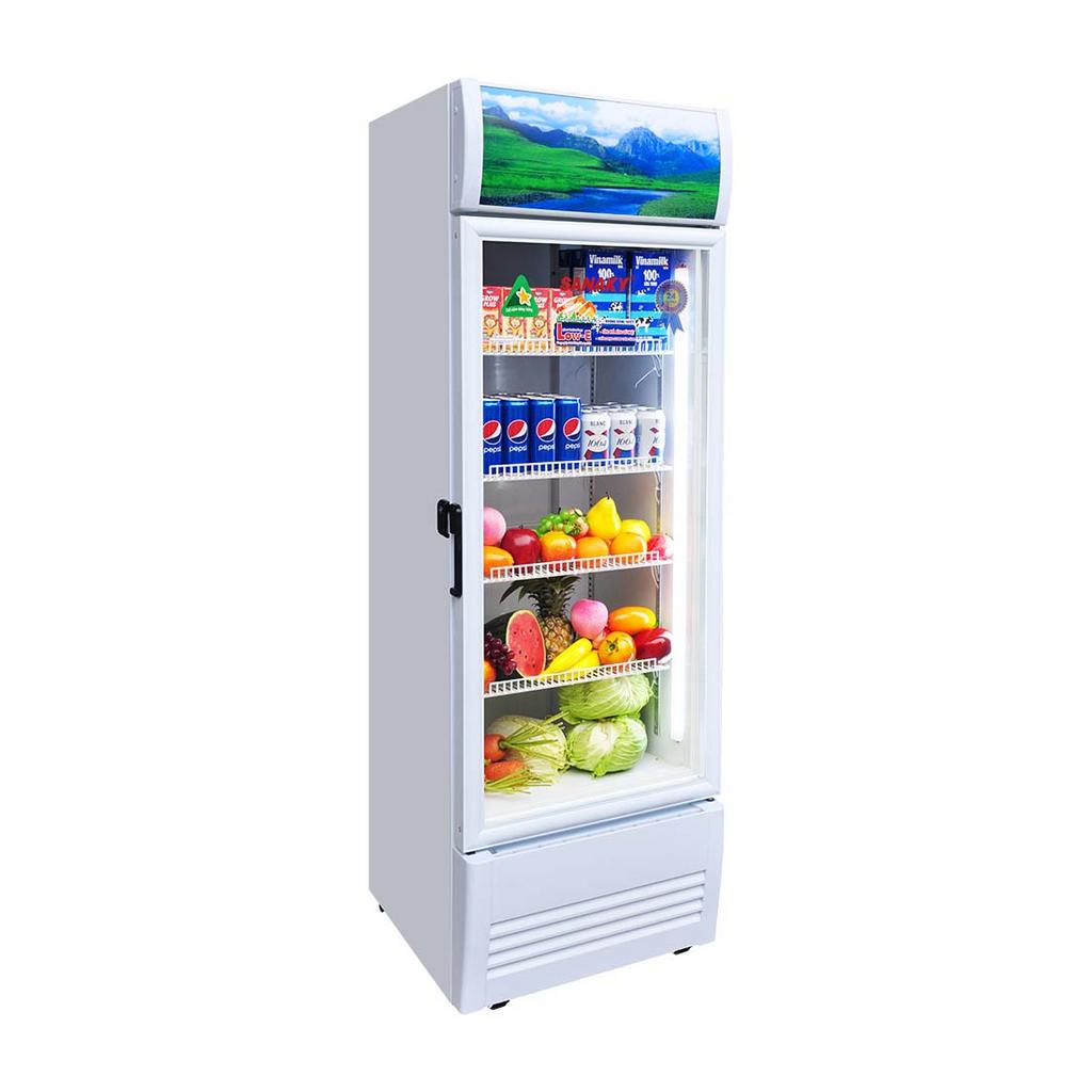 Tủ mát Sanaky VH‑3099K (240L) - trưng bày bắt mắt, giữ tươi hiệu quả.